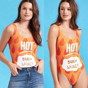 Taco Bell x Forever 21 Hot Sauce Packet Bodysuit